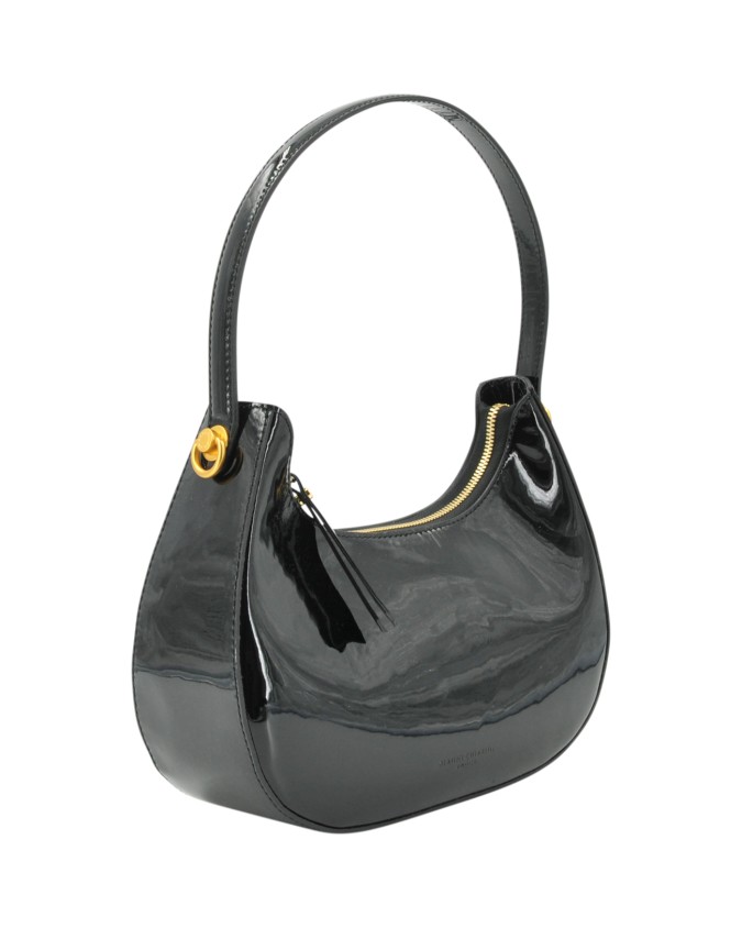  Gianni Chiarini - Borsa a spalla mezzaluna in pelle lucida con