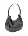  Gianni Chiarini - Borsa a spalla mezzaluna in pelle lucida con