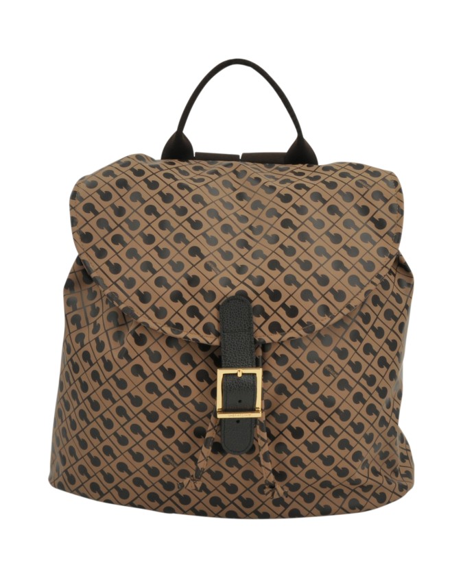 Gherardini - Zaino in tessuto con rifiniture in pelle Softy