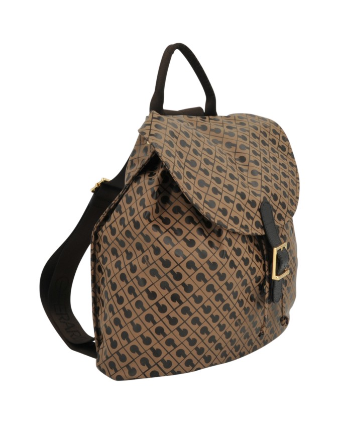 Gherardini - Zaino in tessuto con rifiniture in pelle Softy