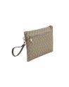 Ynot - Clutch donna con motivo logo all over e laccetto