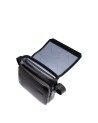 Piquadro – Horizontale Umhängetasche mit einem Fach für das iPad Mini, Blue Square
