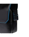 Piquadro – Horizontal crossbody bag with 1 compartment for an iPad Mini, Blue Square