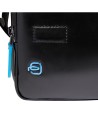 Piquadro – Horizontale Umhängetasche mit einem Fach für das iPad Mini, Blue Square
