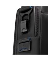 Piquadro – 15.6-inch laptop bag with double handles and 2 compartments, Blue Square