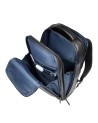 Piquadro - Men's Fast-Check Backpack with 3 Compartments and Space for a 15.6-inch Laptop, Blue Square