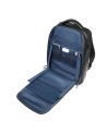 Piquadro - Men's Fast-Check Backpack with 3 Compartments and Space for a 15.6-inch Laptop, Blue Square