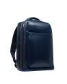 Piquadro - Fast-Check-Rucksack für Herren mit 3 Fächern und Platz für einen 15,6-Zoll-Laptop, Blue Square