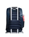 Piquadro - Men's Fast-Check Backpack with 3 Compartments and Space for a 15.6-inch Laptop, Blue Square