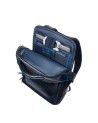 Piquadro - Men's Fast-Check Backpack with 3 Compartments and Space for a 15.6-inch Laptop, Blue Square