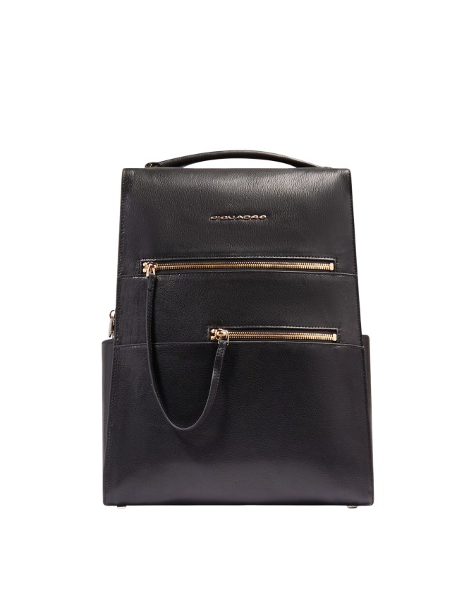  Piquadro – Zaino donna in pelle porta pc 14’’ con tasche