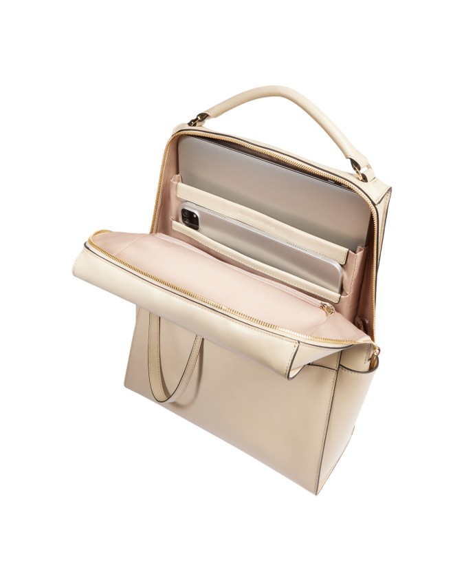  Piquadro – Zaino donna in pelle porta pc 14’’ con tasche