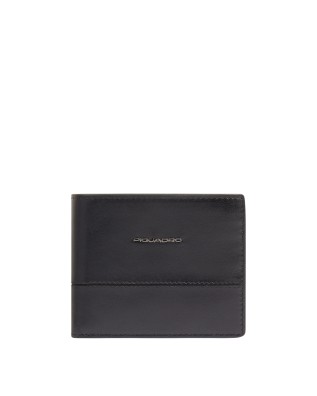  Piquadro - Portafoglio uomo in pelle con porta documenti RFID