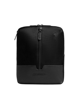  Piquadro - Borsello uomo porta iPad 11'' in pelle e tessuto