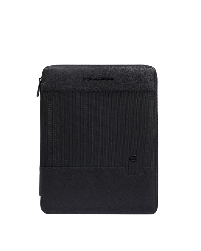  Piquadro - Portablocco in pelle e tessuto porta iPad