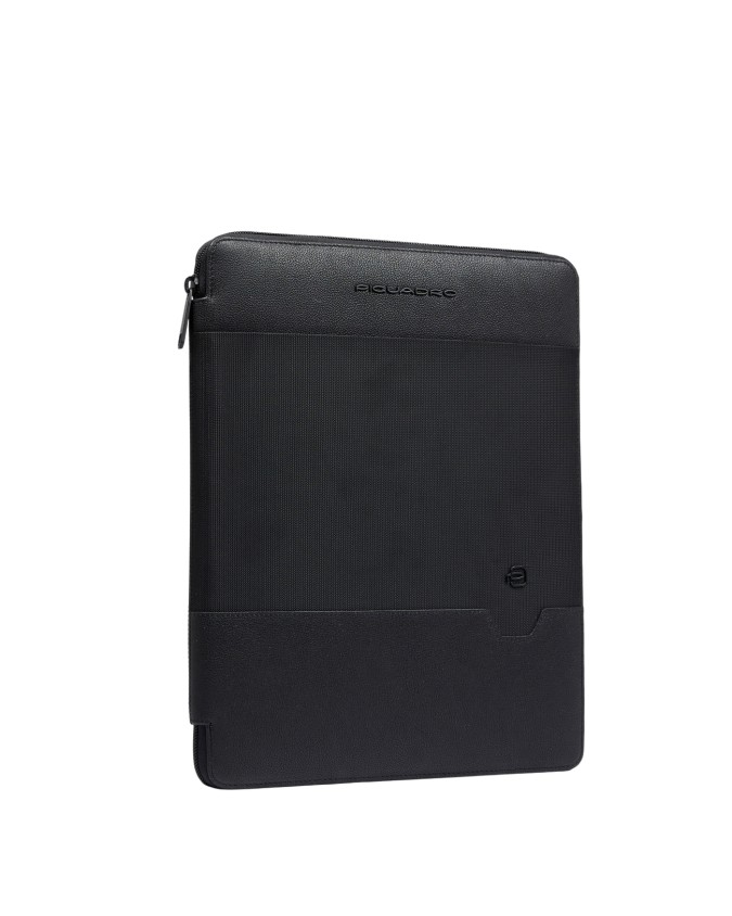  Piquadro - Portablocco in pelle e tessuto porta iPad