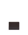 Piquadro - Herrenbrieftasche mit Münzfach aus Leder und Stoff sowie RFID-Schutz