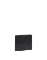 Piquadro - Men's leather and fabric wallet with a removable document holder