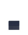 Piquadro - Men's leather and fabric wallet with a removable document holder
