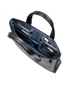  Piquadro - Cartella porta pc 14'' in pelle con tracolla Blue