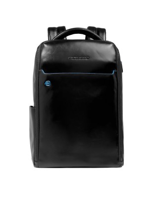  Piquadro - Zaino uomo in pelle fast-check porta pc 14'' Blue