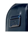 Piquadro - Men's Leather Backpack with Fast-Check 14'' Laptop Compartment - Blue Square