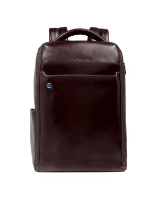  Piquadro - Zaino uomo in pelle fast-check porta pc 14'' Blue