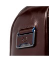 Piquadro - Men's Leather Backpack with Fast-Check 14'' Laptop Compartment - Blue Square