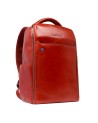 Piquadro - Men's Leather Backpack with Fast-Check 14'' Laptop Compartment - Blue Square