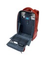 Piquadro - Herrenrucksack aus Leder mit 14-Zoll-Laptopfach, Fast-Check, Blue Square