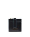Piquadro - Damen-Geldbörse mit Münzfach aus Leder Blue Square