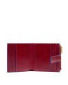 Piquadro - Women's leather wallet with coin purse by Blue Square