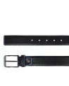 Piquadro - Blue Square Men's Leather Belt with Buckle