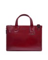  Piquadro - Cartella porta pc 14'' in pelle con tracolla Blue