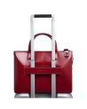 Piquadro - 14'' Leather Laptop Bag with Shoulder Strap by Blue Square