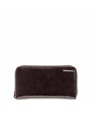 PIQUADRO - Portafoglio donna,4 soffietti, zip, porta monete -