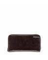 PIQUADRO - Portafoglio donna,4 soffietti, zip, porta monete -