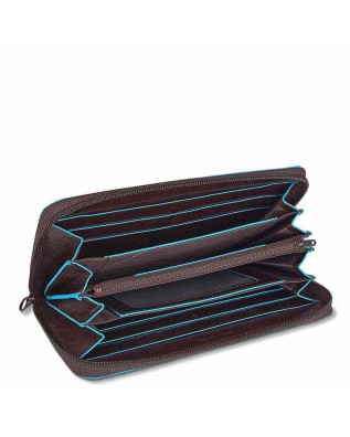 PIQUADRO - Portafoglio donna,4 soffietti, zip, porta monete - 2