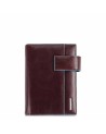 PIQUADRO - Organizer medio con patta in pelle mogano - Mogano -