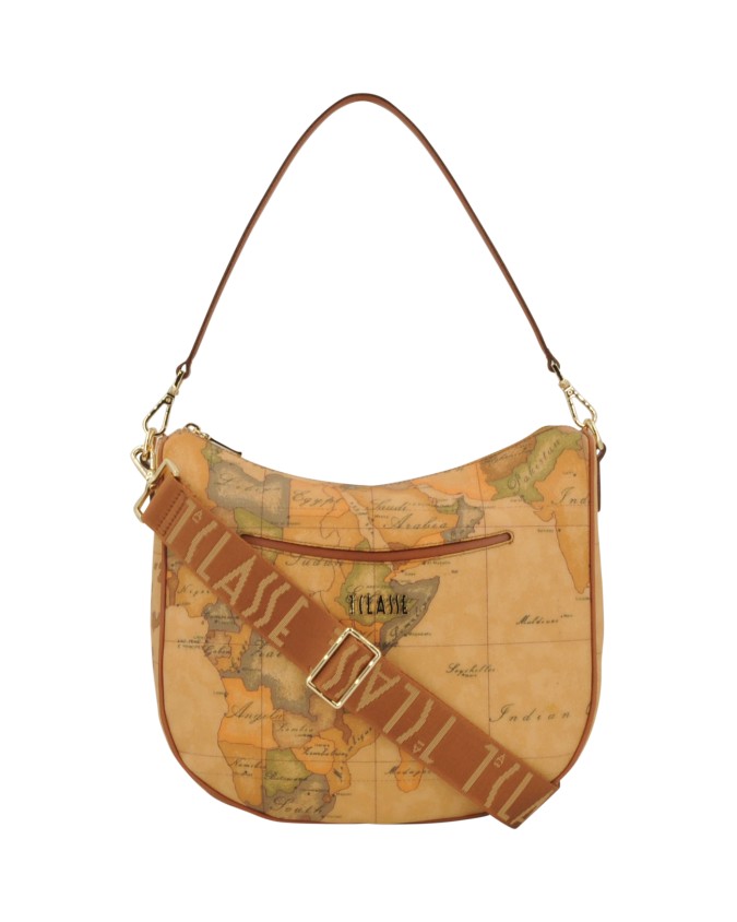  Alviero Martini Prima Classe - Tracolla a Mezzaluna con Tasca
