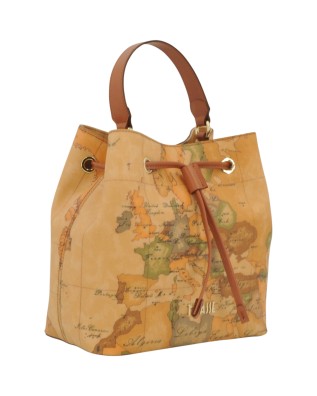  Alviero Martini Prima Classe - Borsa a Secchiello con Coulisse