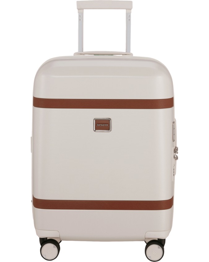  Samsonite - Trolley espandibile 4 ruote 55cm in policarbonato