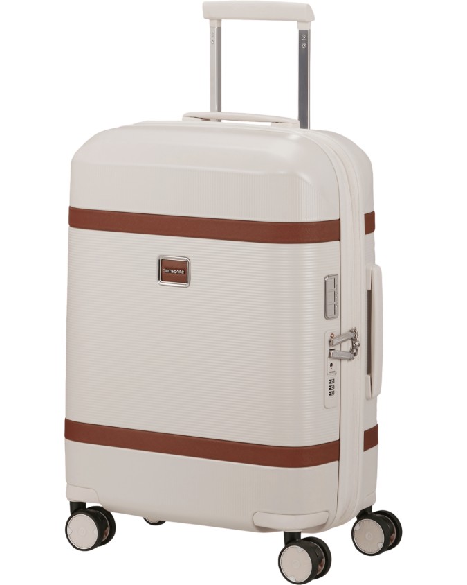  Samsonite - Trolley espandibile 4 ruote 55cm in policarbonato