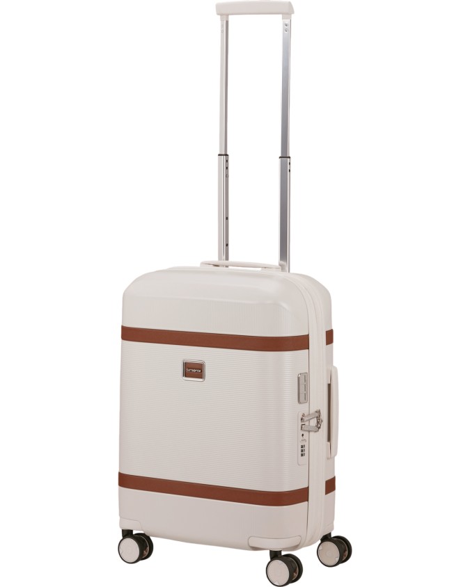  Samsonite - Trolley espandibile 4 ruote 55cm in policarbonato