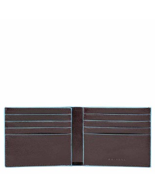 PIQUADRO - Portafoglio uomo con porta carte di credito - Mogano