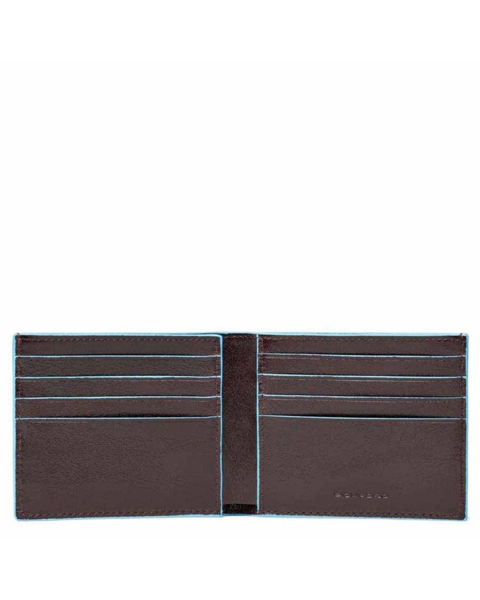 PIQUADRO - Portafoglio uomo con porta carte di credito - Mogano -  PU1307B2/MO