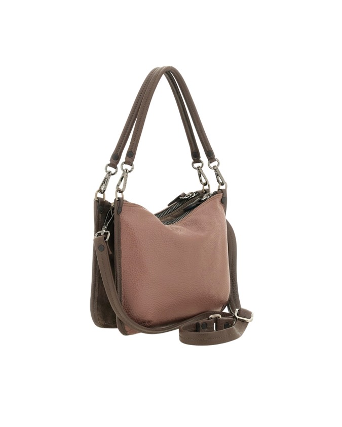  Gabs - Borsa shopping in pelle di vitello scamosciato e pelle