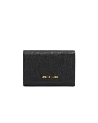  Braccialini - Portafoglio donna medio in pelle con patta 2