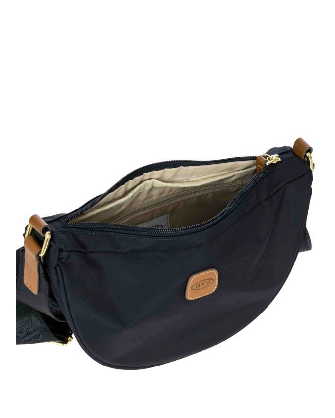 Bric's - Small Half-Moon Nylon X-Bag Crossbody Bag