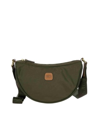 Bric's - Small Half-Moon Nylon X-Bag Crossbody Bag